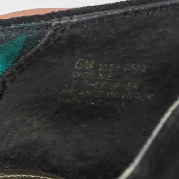 Anne Klein Black Suede Heels with Gold Studded Bows 6M - Picture 10 of 11